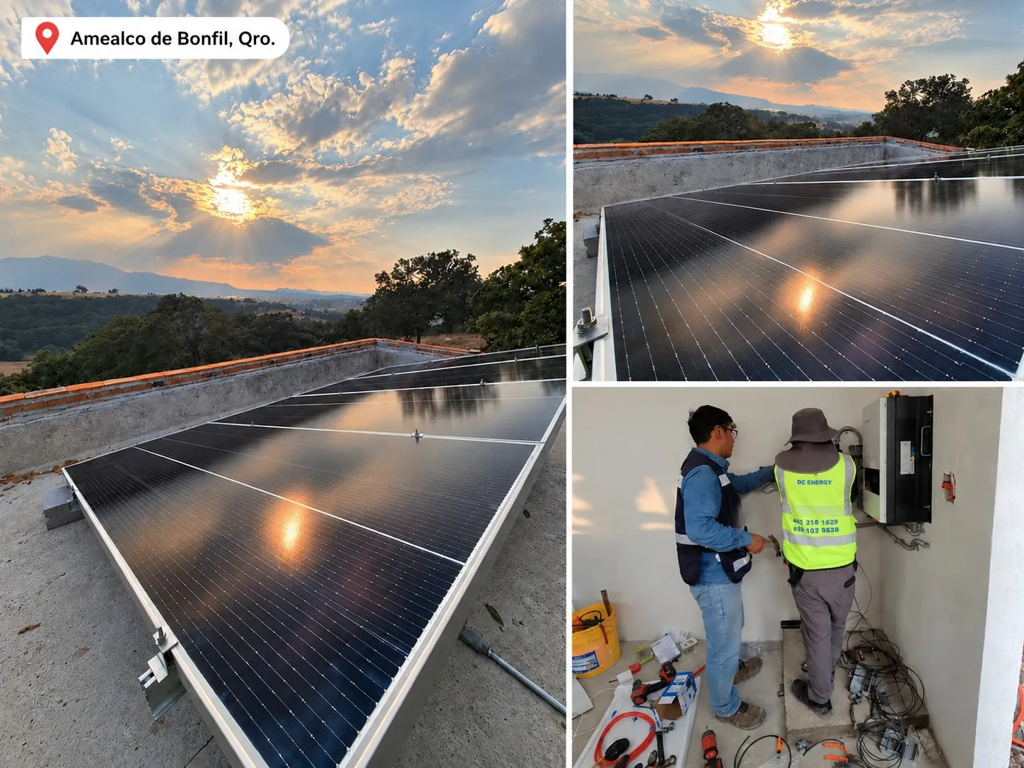Instalación solar en Amealco de Bonfil, Querétaro