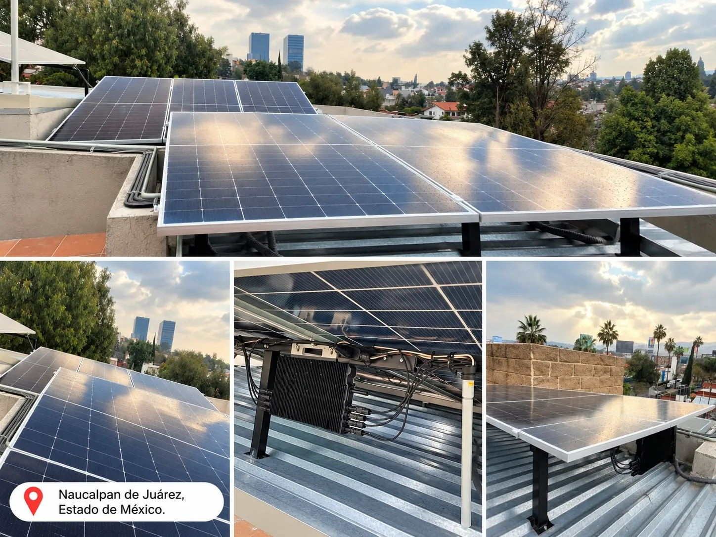 Instalación solar en Naucalpan de Juárez, Estado de México