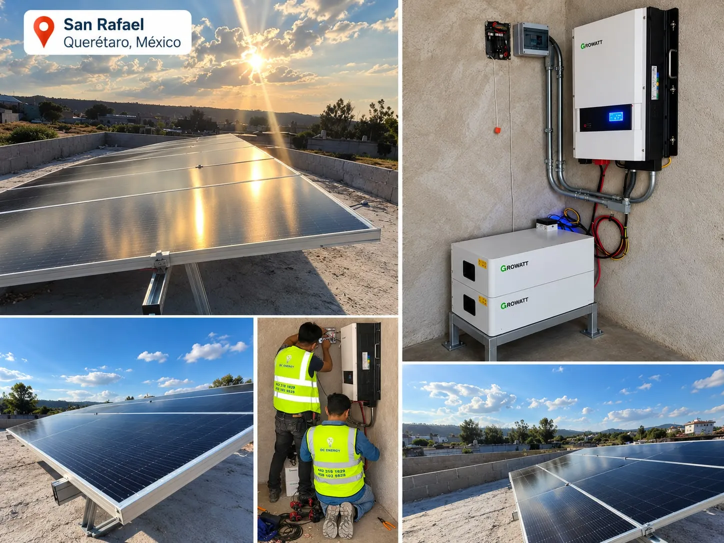 Instalación solar en San Rafael, Querétaro