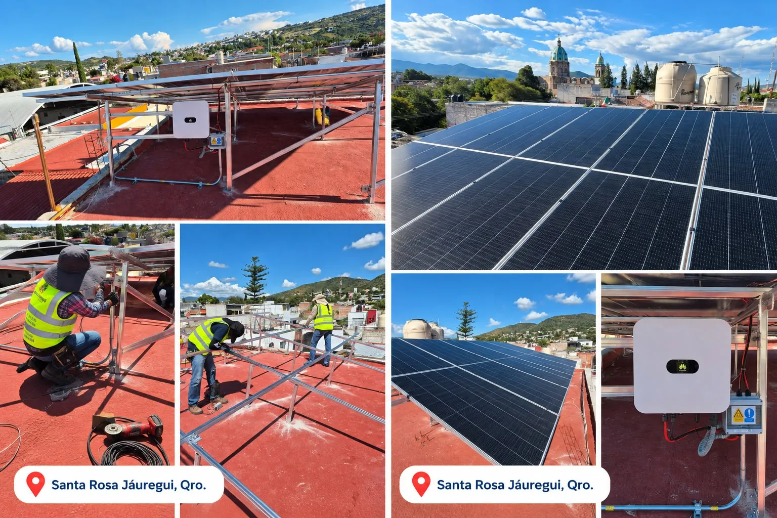 Instalación solar en Santa Rosa Jáuregui, Querétaro