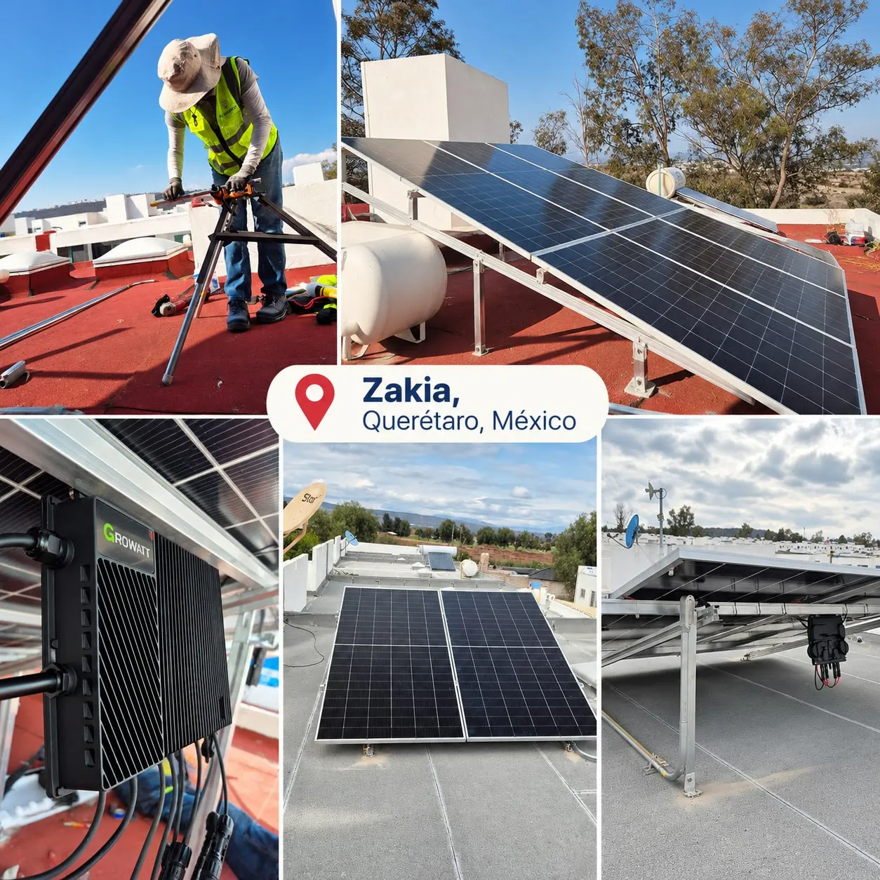 Instalación solar en Zakia, Querétaro